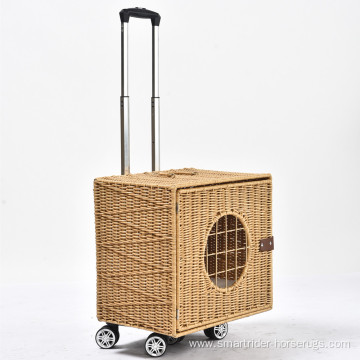Airline Approved On Wheels Puppy Cats Carrier Case Stroller Trolley Pet Carrier Cat Bag Travel Pet Suitcase